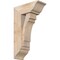 Ekena Millwork Merced Traditional Smooth Bracket w/ Offset Brace, Douglas Fir, 7 1/2"W x 18"D x 30"H BKT0806X18X30MRC01SDF - alternate 1
